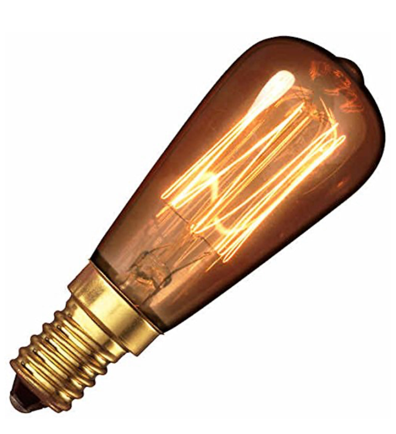 Calex Clear LL Goldline Filament Lamp 240V 40W E14 Rustic ST48, 3000hour, (Small Edison Screw), 40 W