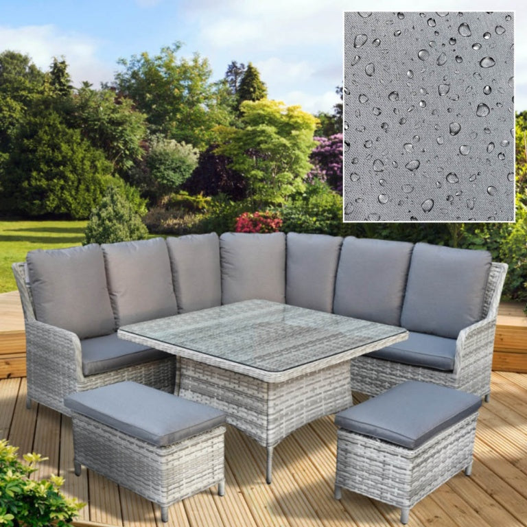 Pagoda Verona Deluxe Large Corner Set With Water Repellent Cushions