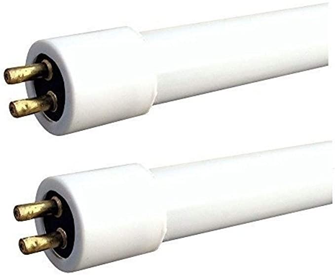 2 Pack 20w T4 Fluorescent Tube Warm White (3400K, 568mm - excl pins)