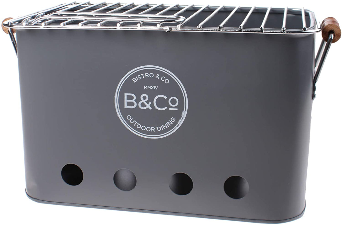B&CO Wilyabrup Portable BBQ Grey Colour
