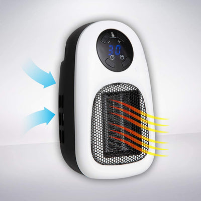 Plug in Heater - 500w, Led Display, Compact design with 90° rotation