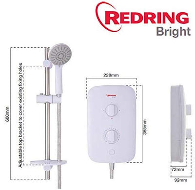 Redring Bright Electric Shower 7.5kw RBS7